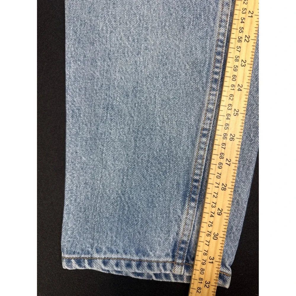 Levis 550 Relaxed Fit Tapered Leg Jeans Light Wash Denim Vintage Mens 31x31